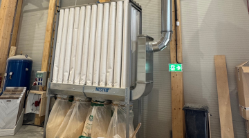 NSF 4/4-2000 zsákos szűrőberendezés ventilátor és vezérlés nélküli